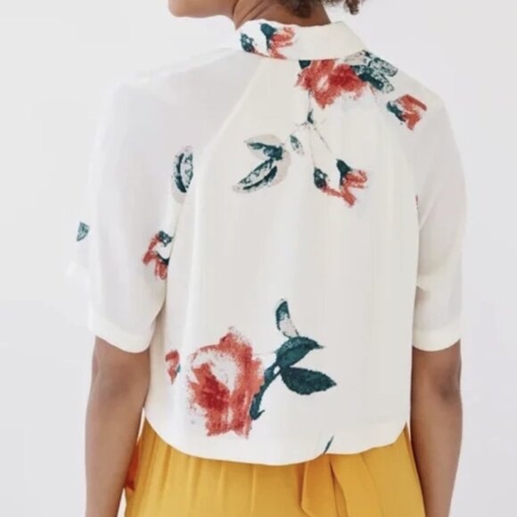 Wilfred Henrietta Cropped Floral Blouse - Picture 4 of 6